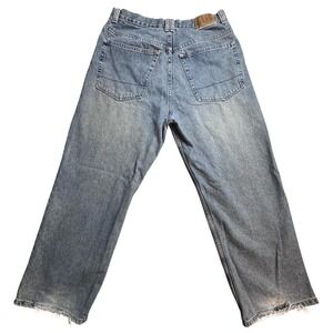 Vintage Bullhead Baggy Relaxed Straight Jeans Mens 34x28 Light Blue Denim Y2K